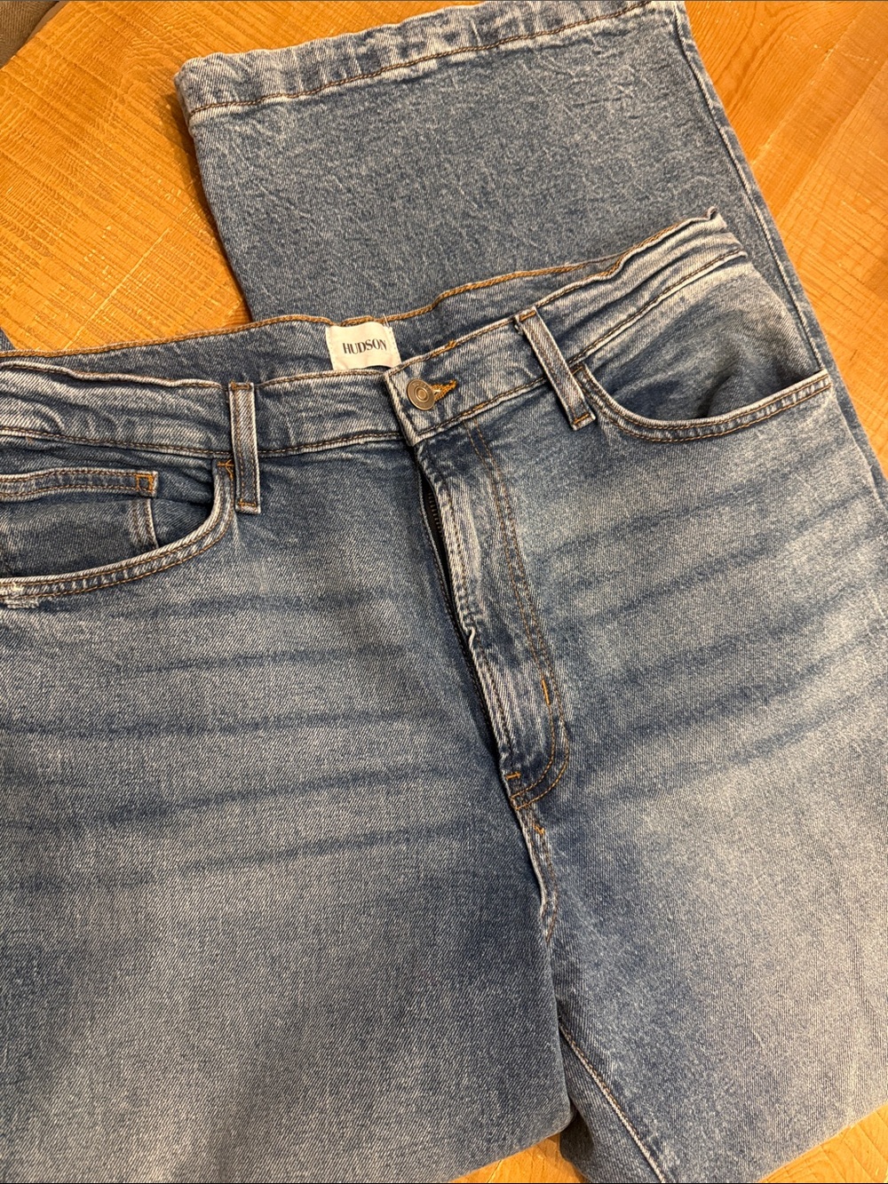 Hudson Jeans Light Blue Straight Leg Men's Jeans